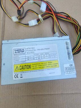 Cooler Master Thermal Master TM-420-PMSR 420W ATX Power Supply - Untested -